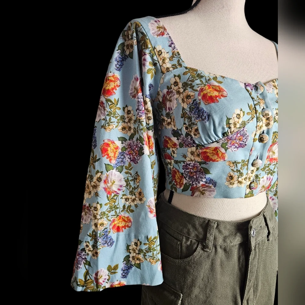 Marissa Webb Perry Print Top - Picture 6 of 11
